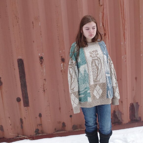 Vintage Men's 80s Sweater By Arnold Palmer - Picture 3 of 6